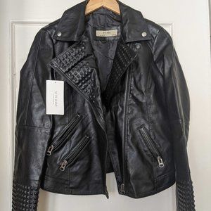 Studded Black Leather Jacket